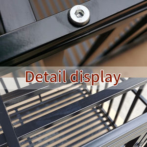 ใหม่กรงสุนัขแบบซ้อนได้ทำจากโลหะสำหรับสุนัขกรงสุนัขแบบพับเก็บได้ถาดพลาสติกมีล้อลากสำหรับสุนัขเคลื่อนย้ายได้ง่าย - Product Image 4