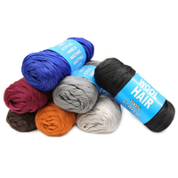 Perruque africaine brésilienne en laine pour tricot à la main, fil acrylique 2021, prix d'usine en gros, 100%