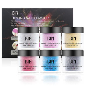 BIN, venta al por mayor, logotipo personalizado, conjunto de polvo de inmersión de belleza <span class=keywords><strong>para</strong></span> <span class=keywords><strong>uñas</strong></span> <span class=keywords><strong>para</strong></span> mujer, <span class=keywords><strong>kit</strong></span> de polvo de inmersión de <span class=keywords><strong>uñas</strong></span> acrílico de secado rápido - Product Image 1