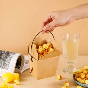 กล่องอาหารกระดาษคราฟท์รักษ์โลก YBLPAK สำหรับขายส่ง ป้องกันการรั่วซึม เห<span class=keywords><strong>มา</strong></span>ะสำหรับบรรจุข้าว ก๋วยเตี๋ยว ซุป ขนมขบเคี้ยว ข้าวโพดคั่ว - Product Image 1