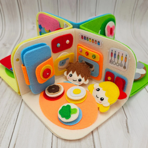Un storyboard in feltro adatto per l'aula scolastica, per le <span class=keywords><strong>attività</strong></span> dei <span class=keywords><strong>bambini</strong></span> e un'aula didattica con layout tridimensionale. - Product Image 1