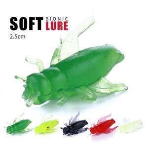Señuelos de Pesca de Plástico Suave Artificiales al por Mayor SO104 de 2.5 cm, 50 Piezas/Bolsa, Forma de Grillo - Product Image 3
