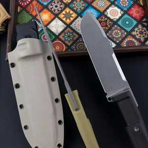 Couteau Bowie ER ONTOS II à lame droite non réglable, modèle SS247, pour le camping en plein air, manche en Craton N690, 20 cm - Product Image 3