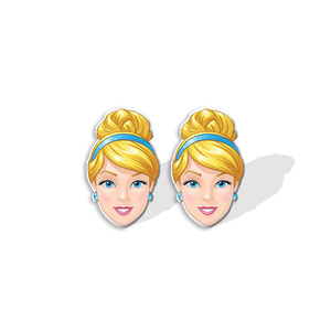 Pendientes personalizados bonitos dibujos animados princesa <span class=keywords><strong>Ariel</strong></span> Cenicienta pendientes Anime tema Fiesta Decoración Accesorios pendientes al por mayor - Product Image 2