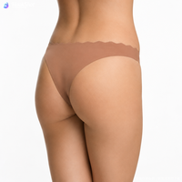 Braguitas sin costuras de seda helada para mujer, de talle bajo, invisibles bajo la ropa, de tejido refrescante y suave como la mantequilla