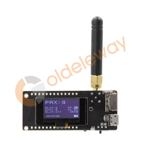 Carte de développement Lily Go Lora ESP32 avec module de composants électroniques sans fil à affichage numérique OLED de 0.96 pouces