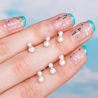 ZUOLA Boucles d'oreilles en titane chirurgical en forme de cœur et d'étoile, clous en CZ plaqués argent, bijoux de piercing pour lèvre, nez, cartilage