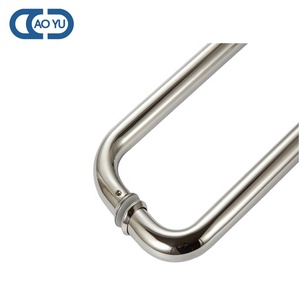 Nhà cung cấp cửa kính xử lý thép không gỉ 304 kéo xử lý o Loại vòi hoa sen cửa xử lý agarradera con toallero Para puerta - Product Image 4