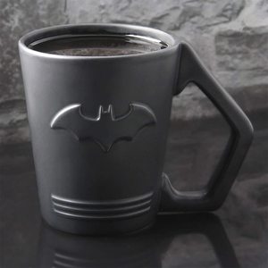 Black Custom Bat Design Embossed Ceramic Coffee <strong>Mug</strong> Cup Hand Handle - Product Image 4