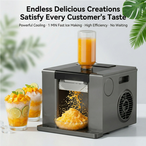 Machine à glace pilée <span class=keywords><strong>électrique</strong></span> commerciale Bingsu 60KG/24H, avec contrôle tactile, boîtier ABS+PP, style coréen - Product Image 4