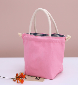 Colorful reusable thick custom pattern cotton <b>canvas</b> <b>drawstring</b> <b>bag</b>, gift, travel <b>canvas</b> shopping <b>bag</b> - Product Image 4