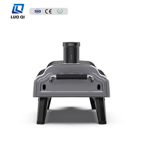 <span class=keywords><strong>Four</strong></span> à pizza miniature à double combustible, gaz et granulés, pliable, autoportant, en fer, pour cuisine de jardin extérieure, avec base rotative - Product Image 3