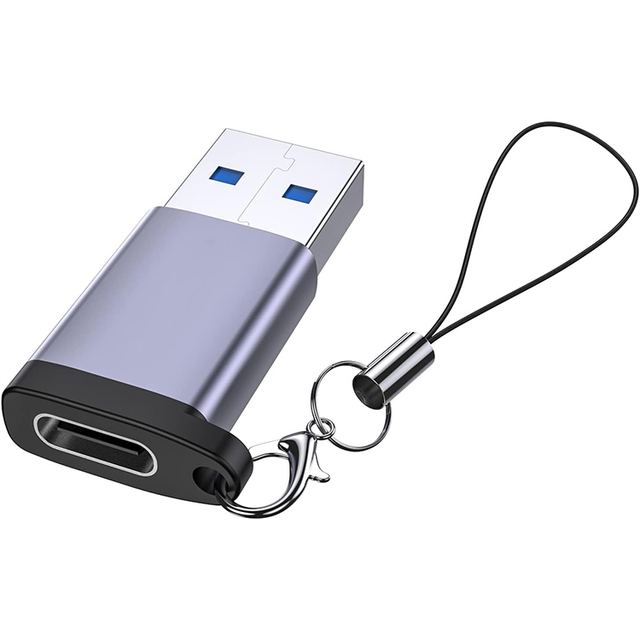 USB C Male Adapter Connector Type C Charger Cable Power Converter Compatible with Laptop AC Output USB C to USB Male Adapter