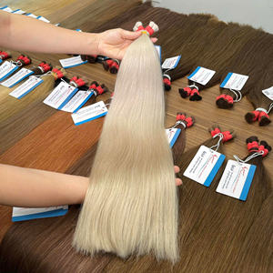 Extensions de cheveux humains vietnamiens de couleur claire droite naturelle en vrac 20-26 pouces à partir d'une extension de cheveux en vrac - Product Image 3