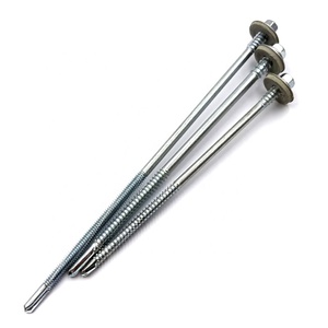 Vis de toiture à double filetage, tête hexagonale, vis autoperceuse, vis pour panneaux sandwich, 160 mm - Product Image 3