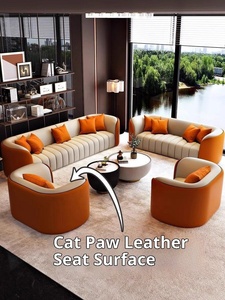 <b>Bamboo</b> Business Reception Light Luxury Modern Sofa Coffee <b>Table</b> Set for Hotel Lobby Office Guest Receiving Negotiation - Product Image 3