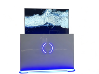Écran d'affichage numérique OLED tactile transparent ultra-fin de 55 pouces avec animation pour ascenseurs et métros