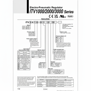 SMC Pneumatics ITV2050-012BS Régulateur électro-pneumatique Équipement électrique - Product Image 1