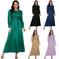 Nouvelle robe brodée à sequins de style moyen-oriental pour femmes grandes tailles, vêtement musulman traditionnel, robe ample imprimée