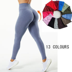 Legging de sport d'entraînement pour femmes sans couture Scrunch Butt Lift Collants Gym Yoga Pantalon - Product Image 2