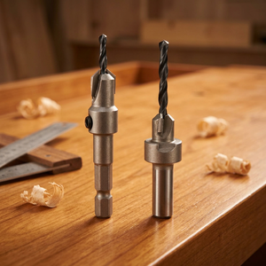 Broca Avellanadora Profesional Personalizada de 1/4'' con Vástago Hexagonal, Brocas de Carburo para Instalación de Tornillos en Madera - Product Image 1