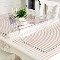 HuiHe Étanche PVC Nappe Transparent Table Couverture Tapis Cuisine Motif Huile Tissu Verre Doux Tissu Nappe 1.0mm