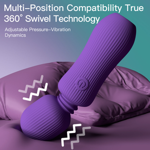 Vibrador de varita potente de silicona completa, masajeador de varita mágica recargable Mini Love - Product Image 3