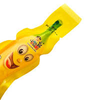 Sachets en plastique imprimés sur mesure pour jus de fruits en forme de banane, résistants à l'humidité, pour boissons et gelées injectables