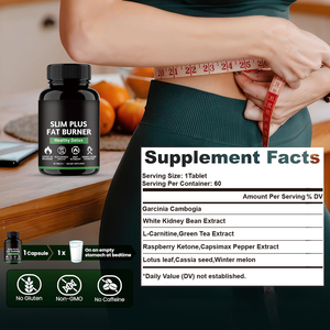 Private Label Slanke Plus Vetverbrander Capsule Gesneden Hongerige Eetlust Onderdrukker Capsule Gewichtsverlies Schoonheidssupplement 60 Capsules - Product Image 6