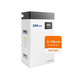 DAH 51.2V 100Ah 200Ah بطاريات الليثيوم 5kwh تعليق على الجدار عمر 15 سنة بطارية 20kwh