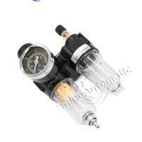 AFC2000 G1/4 Compresseur d'air Séparateur d'huile et d'eau Filtre à air Régulateur de soupape de réduction de pression Combinaison AFR2000 + AL2000 FRL