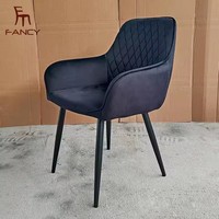 Luxuriöser Ergonomischer Sessel, Esszimmerstuhl mit Samtsitz, Tragbares Umweltfreundliches Design für Zuhause, Büro, Wohnmöbel und Hotelgebrauch