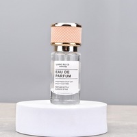 Botella de Perfume de Vidrio de Lujo de 20 ml al por Mayor, Botella de Fragancia Vacía con Tapa de Cuero