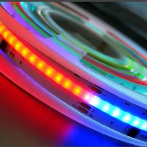 DMX512 RGB LED COB Strip Light 12v LED Flexible Digital Addressable DMX Led Strip