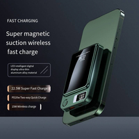 Nouveau produit 2024, chargeur rapide PD22.5W 10000mah avec écran numérique, batterie externe magnétique sans fil, prise en charge OEM ODM