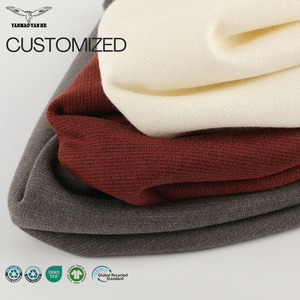 480gsm Tencel Lyocell len cotton polyester pha trộn vải dệt kim mềm ấm áo vải cho mùa thu áo khoác và giản dị outwear - Product Image 1