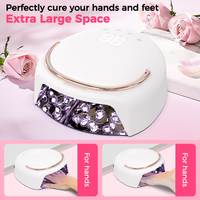 Lampe UV LED 60W pour ongles CURING SIX, séchoir rapide pour vernis gel avec capteur automatique et 4 réglages de minuterie