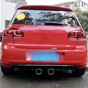 สปอยเลอร์กันชนหลังรถยนต์ สำหรับ Volkswagen Golf 6 2009-2013 รุ่นปกติ ฝาครอบปลายท่อไอเสีย อุปกรณ์ตกแต่งรถยนต์ - Product Image 2