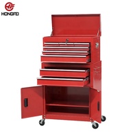Coffre à outils HONGFEI à 6 tiroirs, robuste, en acier, avec revêtement en poudre, personnalisable pour atelier de mécanique, armoire à roulettes, directement de l'usine