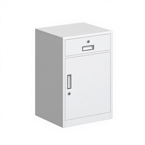 Archivador de Acero con 1 Cajón y 1 Puerta, Archivador Metálico con Cerradura para Oficina - Product Image 1