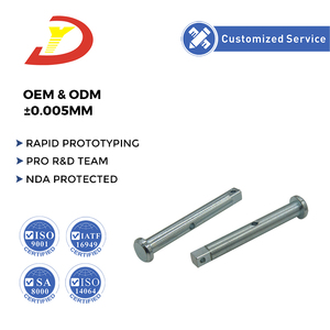 45 #   Pasadores de Posicionamiento de Cabeza Plana de Acero, Pasadores de Horquilla con Orificio en el Extremo, Pasador Cilíndrico, Azul y Negro, Zincado - Product Image 1