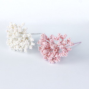 Bouquet d'hortensias artificiels Xingzhong, rose et blanc, 15,5 cm, en mousse, pour mariage, décoration de la maison, style minimaliste - Product Image 2