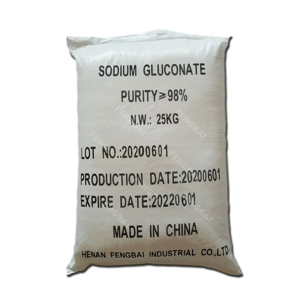Sodyum şekeri/Sodyum glukonat 98% min için kullanılan beton katkı İnşaat sanayi
