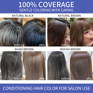 Crema Colorante Permanente per Capelli a Base di Erbe, Grado Cosmetico, Copre i Capelli Grigi e Bianchi, Colore Vibrante a Lunga Durata, Formula Nutriente - Product Image 2