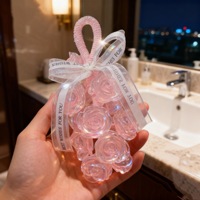Savon artisanal en forme de rose, cristal transparent, grappe de raisin, à base de plantes, anti-acné, pour le visage, style élégant, Noël