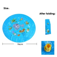Piscine gonflable pliable en PVC pour l'extérieur, tapis de pulvérisation d'eau pour enfants et chiens, jouets aquatiques gonflables