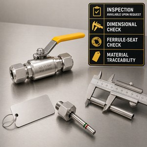 Conector de compresión de hierro fundido de 14 mm con doble férula QG.Y1-64P para tuberías de petróleo de alta presión - Product Image 2