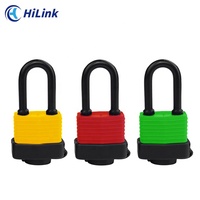 Cadenas de sécurité personnalisé haute résistance anti-coupure et anti-sciage laminé étanche avec couvercle en PVC et serrures à manille
