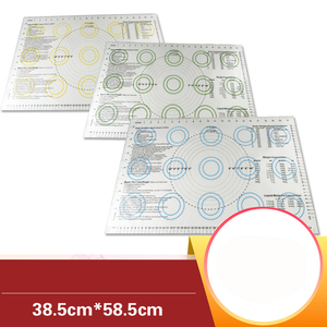<span class=keywords><strong>Tapis</strong></span> de cuisson en <span class=keywords><strong>silicone</strong></span> antiadhésif, rectangulaire, rouge, antidérapant, très fin, réutilisable, pour pâtisserie. - Product Image 5