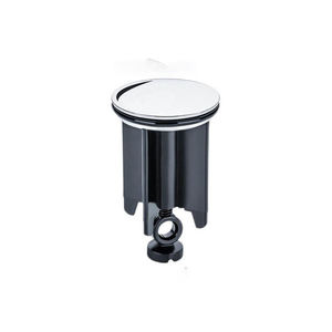 Desagüe Universal para Lavabo de 40 mm, Cromado, Hecho de Latón y Goma Universal, para Lavabos y Bidés, con Altura Ajustable - Product Image 1
